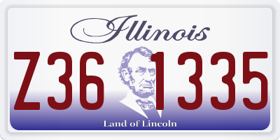 IL license plate Z361335