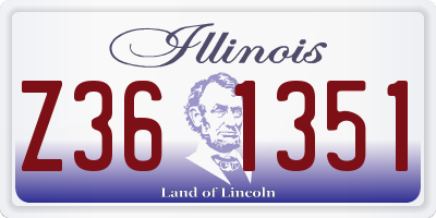 IL license plate Z361351