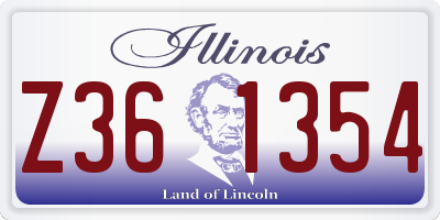 IL license plate Z361354
