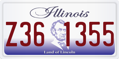 IL license plate Z361355