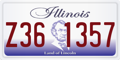 IL license plate Z361357