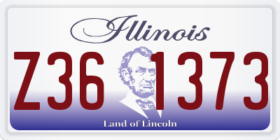 IL license plate Z361373