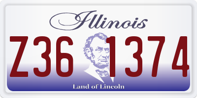IL license plate Z361374