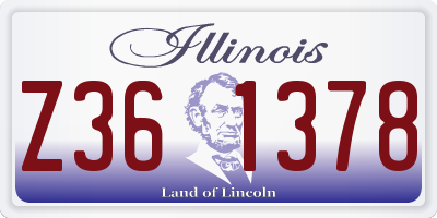 IL license plate Z361378