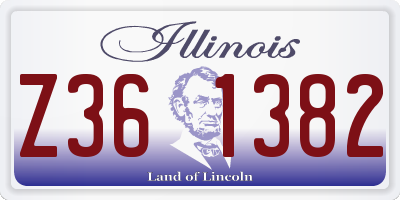IL license plate Z361382