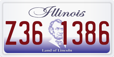 IL license plate Z361386