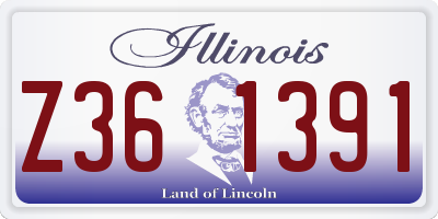IL license plate Z361391