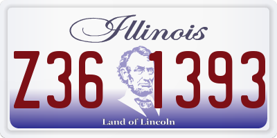 IL license plate Z361393