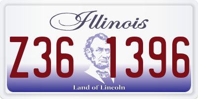 IL license plate Z361396