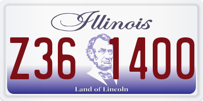 IL license plate Z361400