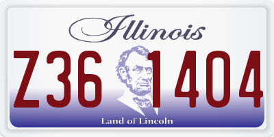 IL license plate Z361404