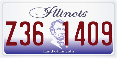 IL license plate Z361409