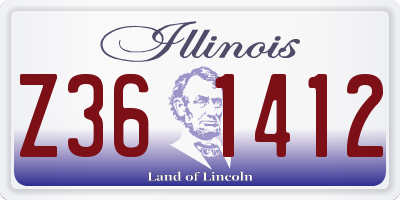 IL license plate Z361412