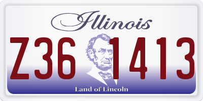 IL license plate Z361413