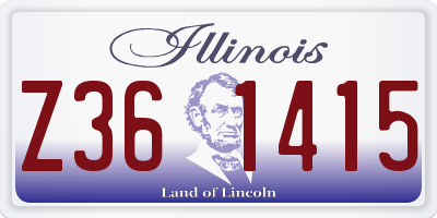 IL license plate Z361415