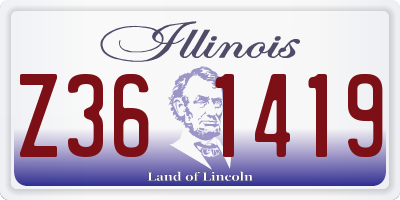 IL license plate Z361419