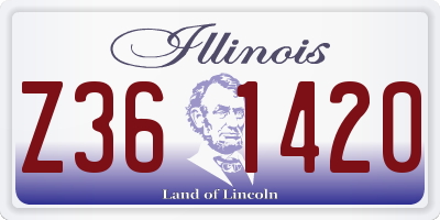 IL license plate Z361420
