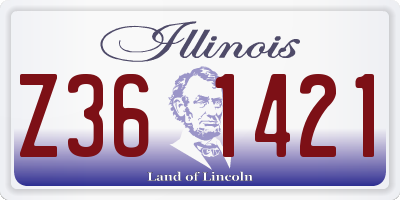 IL license plate Z361421
