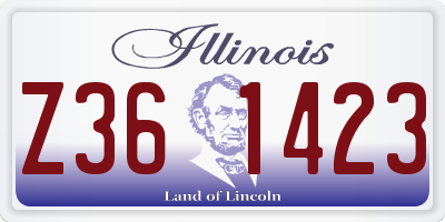 IL license plate Z361423
