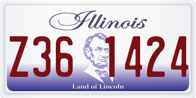 IL license plate Z361424