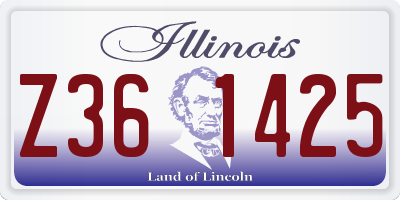 IL license plate Z361425