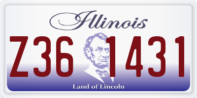 IL license plate Z361431