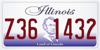 IL license plate Z361432