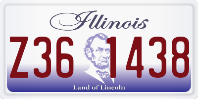 IL license plate Z361438