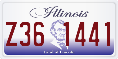 IL license plate Z361441