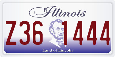 IL license plate Z361444