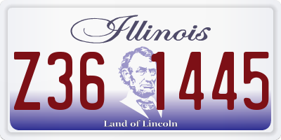 IL license plate Z361445