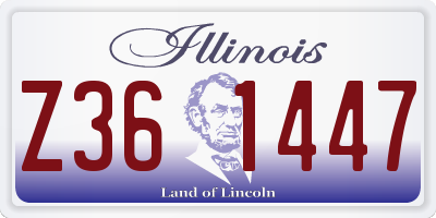 IL license plate Z361447