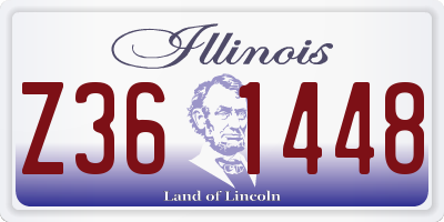IL license plate Z361448