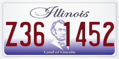 IL license plate Z361452