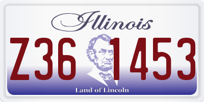 IL license plate Z361453