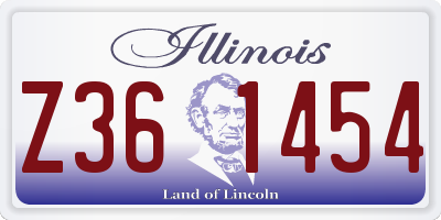 IL license plate Z361454