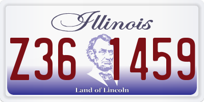 IL license plate Z361459