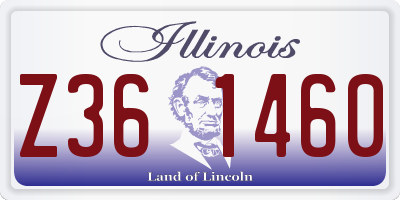 IL license plate Z361460