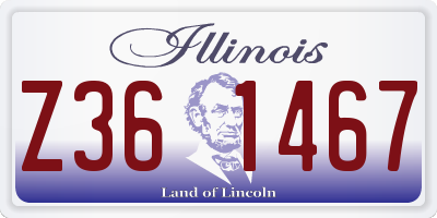IL license plate Z361467