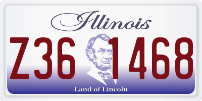 IL license plate Z361468