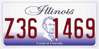 IL license plate Z361469
