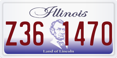 IL license plate Z361470