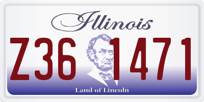 IL license plate Z361471