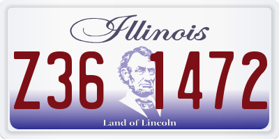 IL license plate Z361472