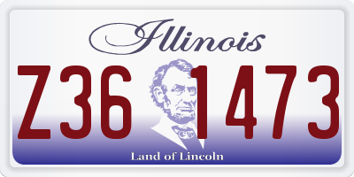 IL license plate Z361473