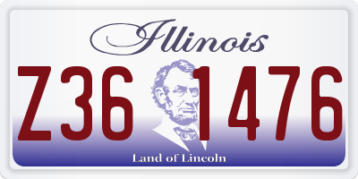 IL license plate Z361476