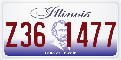 IL license plate Z361477