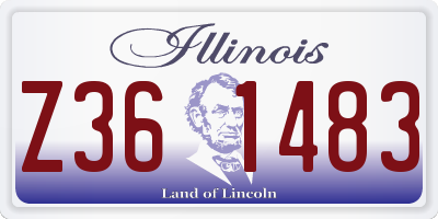 IL license plate Z361483