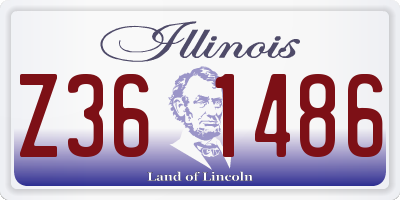 IL license plate Z361486