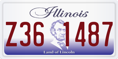 IL license plate Z361487